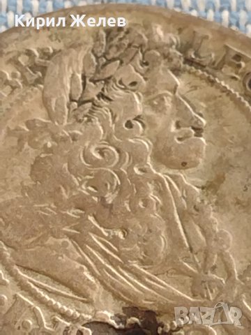 Сребърна монета 6 кройцера 1687г. Леополд първи Бреслау Селезия 24948, снимка 2 - Нумизматика и бонистика - 42930027