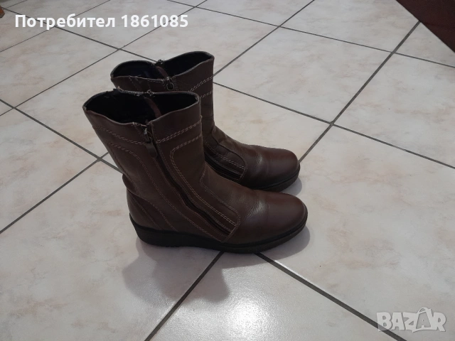 Български дамски боти от естествена кожа, снимка 7 - Дамски боти - 54008438