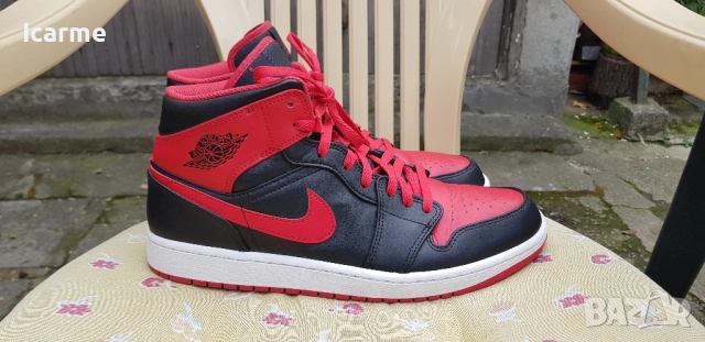 Оригинални маратонки Air Jordan 1 Mid, снимка 7 - Маратонки - 52054384
