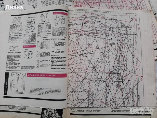 Стари списания:  Журнал Мод на руски език и Жената днес, снимка 10 - Списания и комикси - 49626184