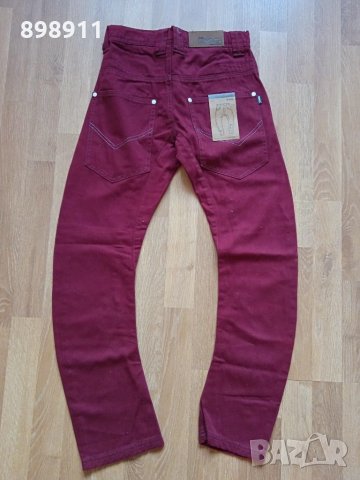 Гъзарски дънки бордо, снимка 10 - Детски панталони и дънки - 31125106