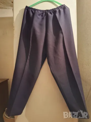 Черен панталон с ластик в талията,ХХL