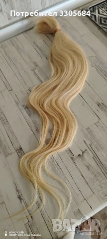 естествена сурова коса 65см.100гр, снимка 7 - Аксесоари за коса - 52316981