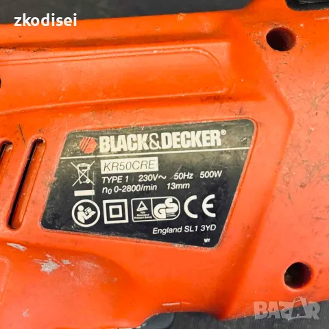 Дрелка Black and Decker KR50CRE, снимка 2 - Бормашини - 56171883