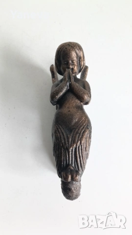 Vintage, метално чукало за врата , във формата на ангел пазител. , снимка 3 - Декорация за дома - 53890769