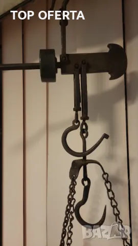 Стар кантар паланца везна теглилка от 70-те год на ХХ век, снимка 2 - Антикварни и старинни предмети - 47873961