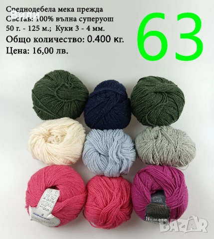 Евтини прежди в малки количества - нови и остатъци , снимка 17 - Други - 52029790