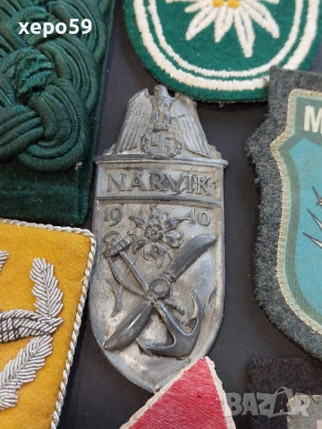 WW2-немски военни пагони,петлици,знаци нашивки, снимка 8 - Антикварни и старинни предмети - 52517037