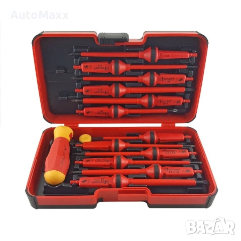 Комплект отвертки Felo E-Smart, 063 913 06 - 1000 V, 14 броя , снимка 3 - Отвертки - 51646844