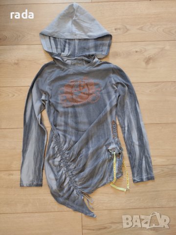 Асиметричен суичър с качулка , снимка 6 - Суичъри - 42375313