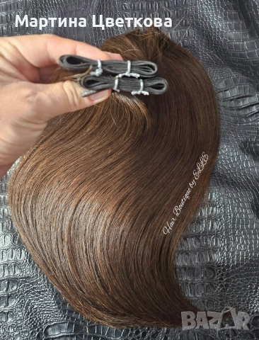 100 % Естествена славянска коса , снимка 2 - Аксесоари за коса - 52666896