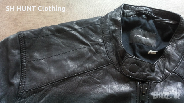 SAMSOE SAMSOE Lamb Leather Jacket Размер XL яке естествена кожа 6-57, снимка 5 - Якета - 52226355