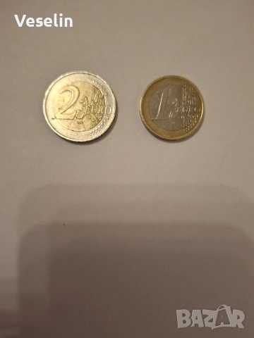 1 и 2 Евро Германия " D ", снимка 2 - Нумизматика и бонистика - 54069966