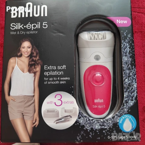 Braun Silk-épil 5 5-531 Wet & Dry епилатор за сухо и мокро обезкосмяване 