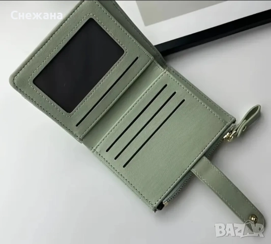 Черно дамско портмоне , снимка 3 - Портфейли, портмонета - 54010786