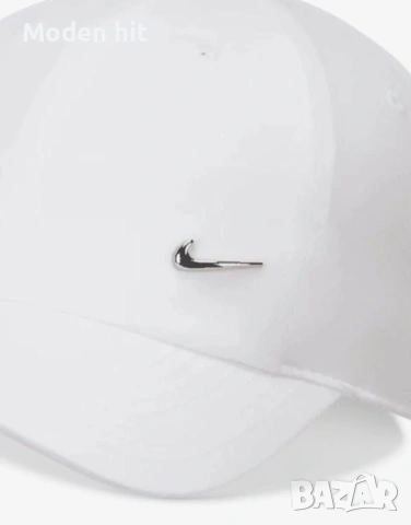 Оригинал! NIKE Dri-Fit Club Metal-Logo Cap White унисекс шапка с козирка, снимка 2 - Шапки - 54326271