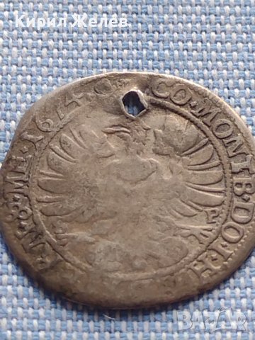 Сребърна монета 6 кройцера 1674г. Силвиус Фридрих Вюртемберг Олз 14908, снимка 8 - Нумизматика и бонистика - 42872067