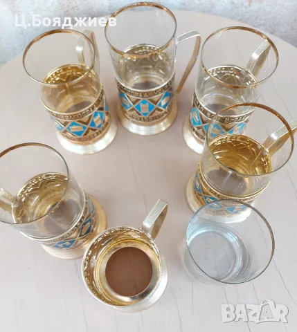 Руски сервиз за чай, снимка 6 - Сервизи - 55944720