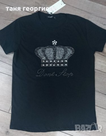 Дамска тениска с корона, снимка 4 - Тениски - 32157793