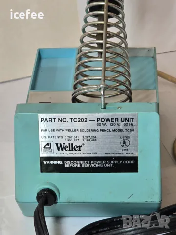 Поялна станция Weller TC-202 Made in USA, снимка 6 - Други инструменти - 49356001
