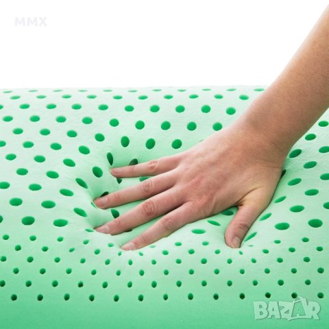 ПРОМОЦИЯ! Анатомична възглавница "Алое Вера" мемори пяна, снимка 4 - Възглавници - 42626328