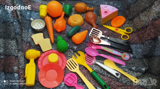 Лот Плодове, зеленчуци, прибори за ядене, снимка 2 - Игри и пъзели - 36460182