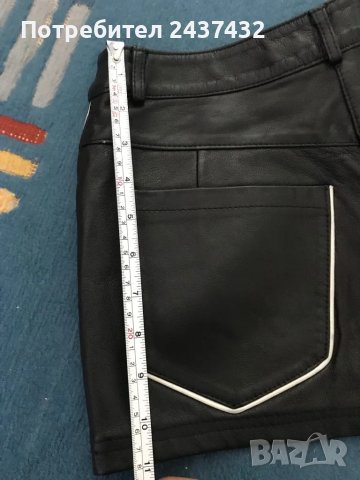 Къси кожени панталонки, снимка 4 - Къси панталони и бермуди - 48835943