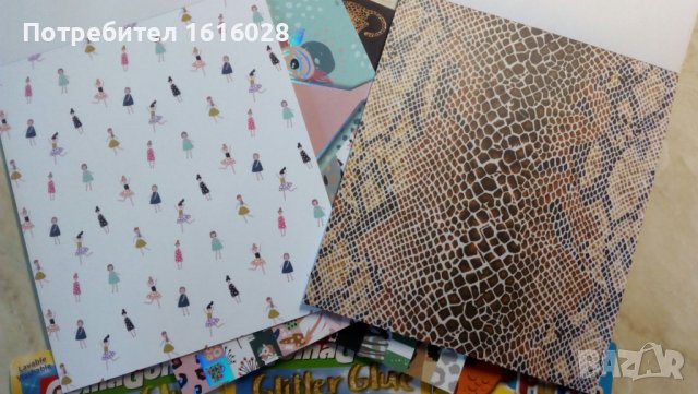 Дизайнерска крафт хартия- картон за скрапбукинг за картички,албуми и декорации. , снимка 8 - Други - 38418730