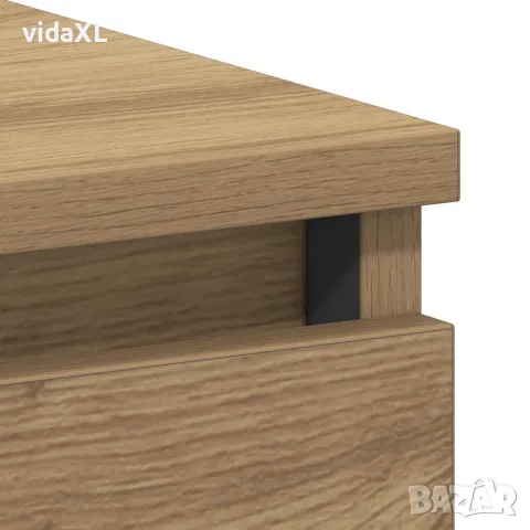 vidaXL Бюро, дъб артизан, 90x45x76 см, инженерно дърво, снимка 9 - Бюра - 56148265