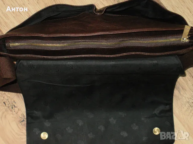 оригинална винтидж бизнес чанта естествена кожа, снимка 8 - Чанти - 49892751