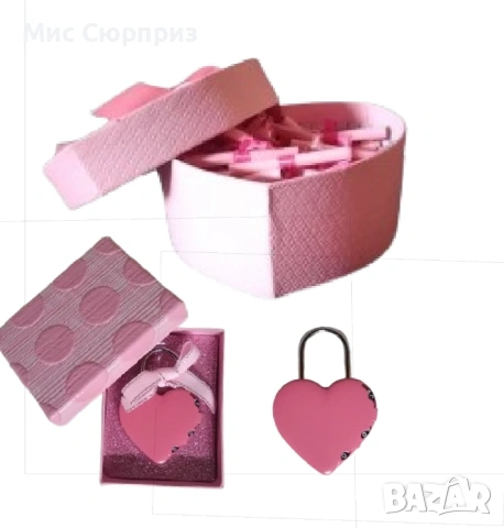 ЗА НЕЯ: 101 причини за да те обичам и катинарче сърце в розово