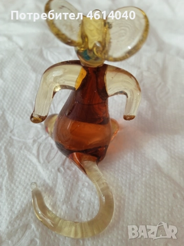 Стъклена фигурка фигурки Кон Куче, Мишка, Папагал, снимка 10 - Колекции - 52942452