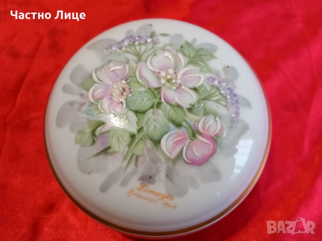 Limoges ,Лимож Порцеланова Рисувана Кутия за Бижута, снимка 8 - Антикварни и старинни предмети - 52328699