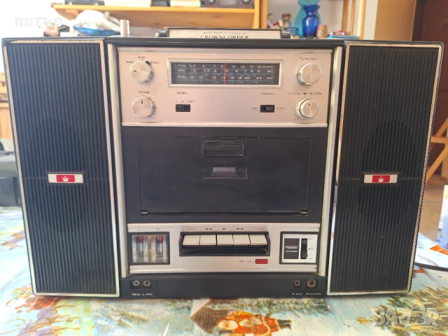 Ретро Касетофон Краун, снимка 2 - Радиокасетофони, транзистори - 51147912