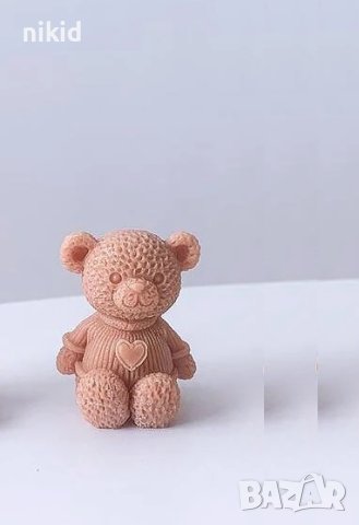 3D мече с блуза ❤ силиконов молд форма фондан гипс шоколад смола свещ сапун декор, снимка 2 - Форми - 44394033