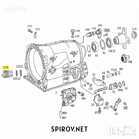 Букса автоматична скоростна кутия Mercedes 722.6 5G-Tronic, снимка 3 - Части - 55716059