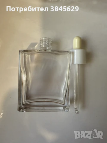 Стъклени шишенца 30мл + пипета, снимка 1