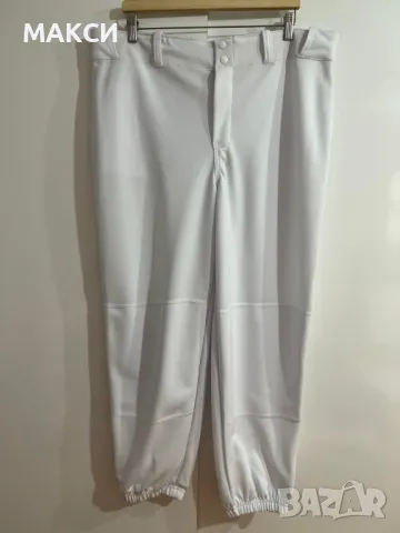 Макси еластично модерно долнище с цип, висока талия, заден джоб и крачоли с ластик в снежно бяло /ау, снимка 1