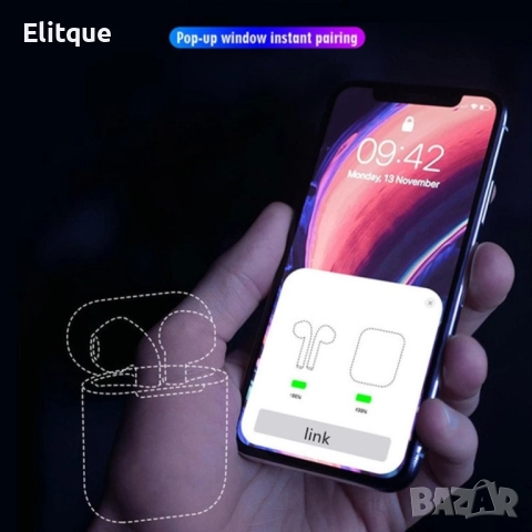 Безжични слушалки Inpods i12 TWS с цветен дизайн и управление чрез докосване, снимка 8 - Други стоки за дома - 52889197