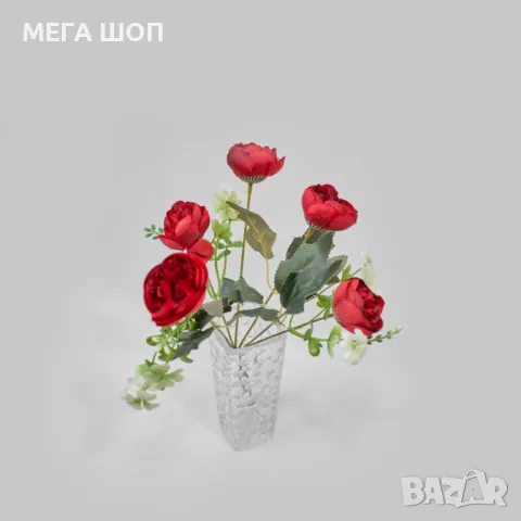 Изкуствени аранжировки с божури, снимка 3 - Изкуствени цветя - 50332450