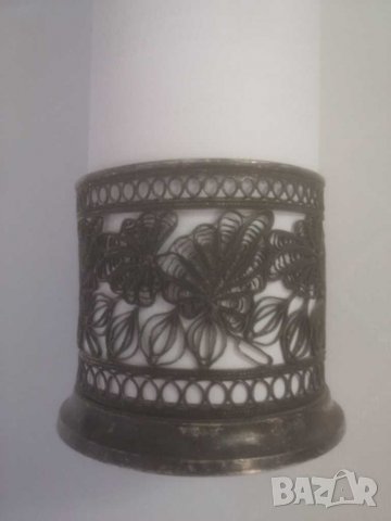 Стар подстаканник СССР, филиграмна изработка. , снимка 3 - Колекции - 31334890