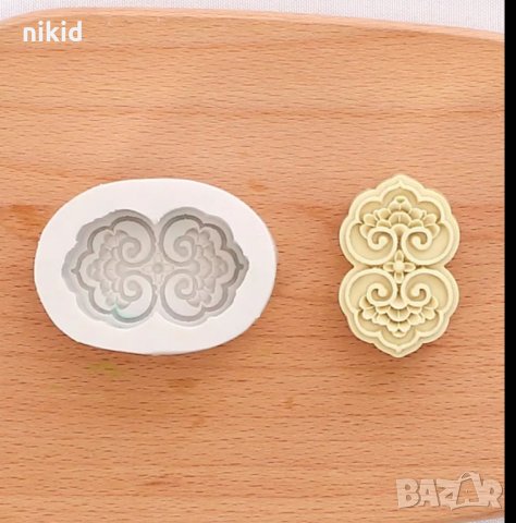 Интересна форма за лунни сладки силиконов молд калъп декорация торта фондан шоколад гипс сапун, снимка 2 - Форми - 24080411