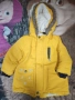 Зимно яке за момче в жълт цвят, размер 98 см. , снимка 1