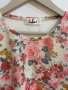 Маркова бутикова ефектна блузка с приказна декорация и прозрачни елементи в свеж флорален десен, снимка 6