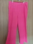 Макси неоново розов панталон с джобове и широки крачоли , снимка 2
