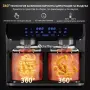 Фритюрник с горещ въздух XXL 9L с две камери – 8 програми и синхронизиран финал, снимка 7