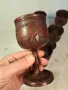 колекция абаносови африкански чаши  дърворезба 7/3, снимка 4
