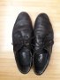 Мъжки летни черни обувки на дупки с връзки