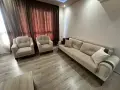 Елегантна холова гарнитура – разтегателен диван + 2 фотьойла | Бежова, снимка 1