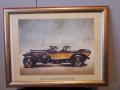 Картина с ретро автомобил ситопечат, снимка 1